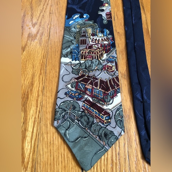 RARE Vintage 1994 McDonald’s Puzzle Pieces Tie - Picture 3 of 12